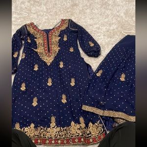 Mirrored Indian clothes with gharara pants